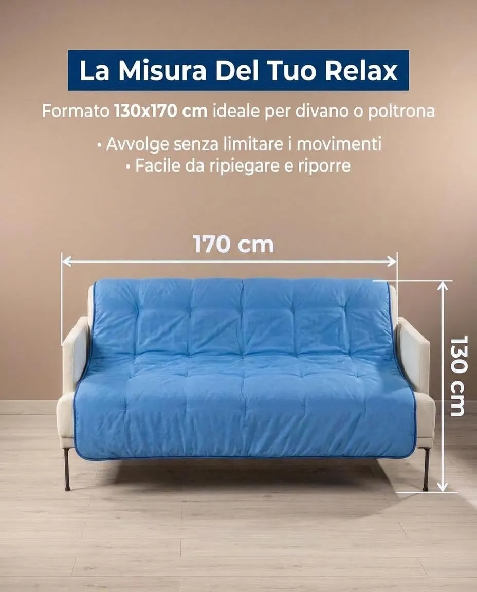 Caleffi Family Scaldotto plaid in microfibra