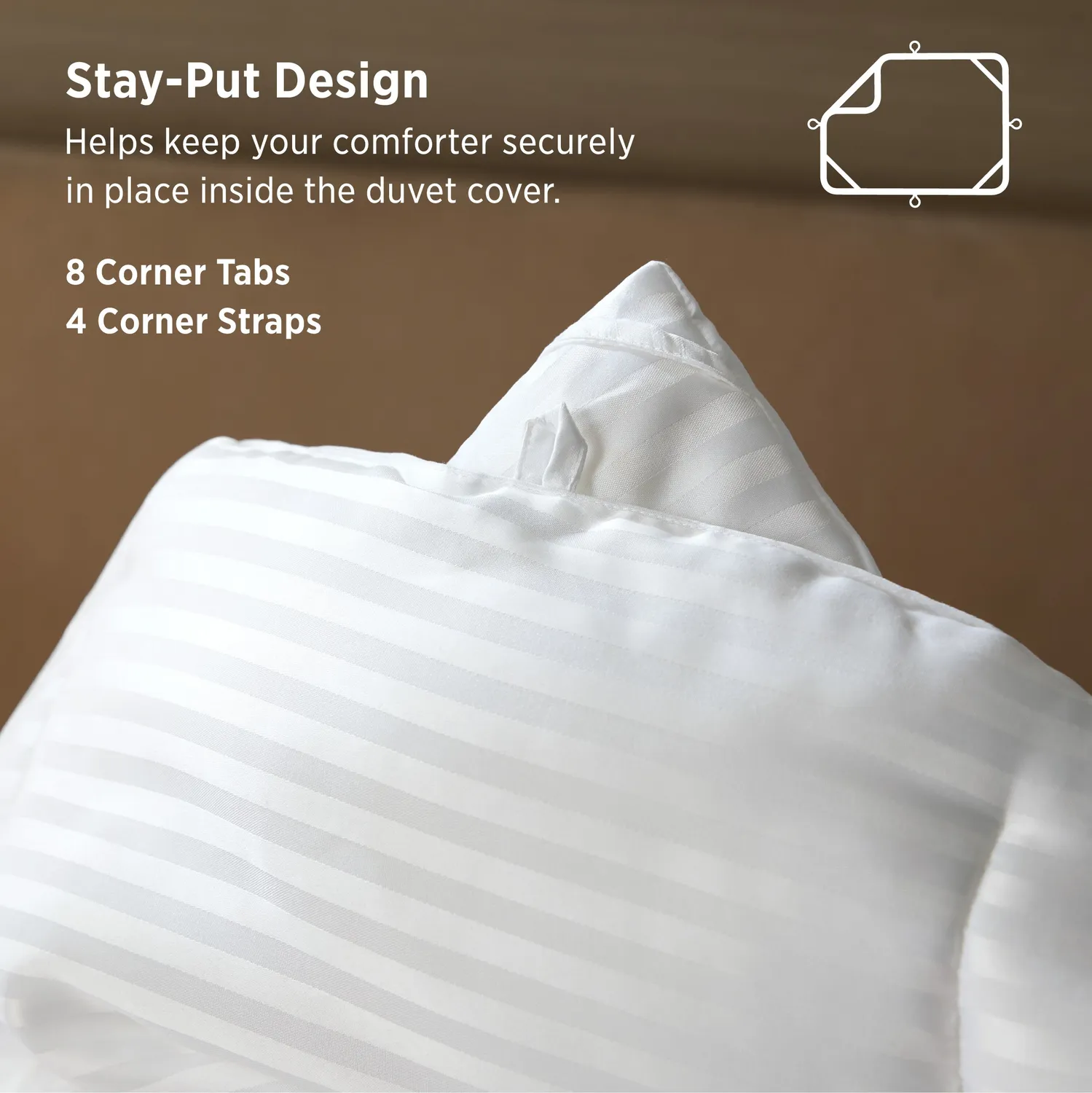 Bedsure All-Season Striped Comforter piumone righe leggero