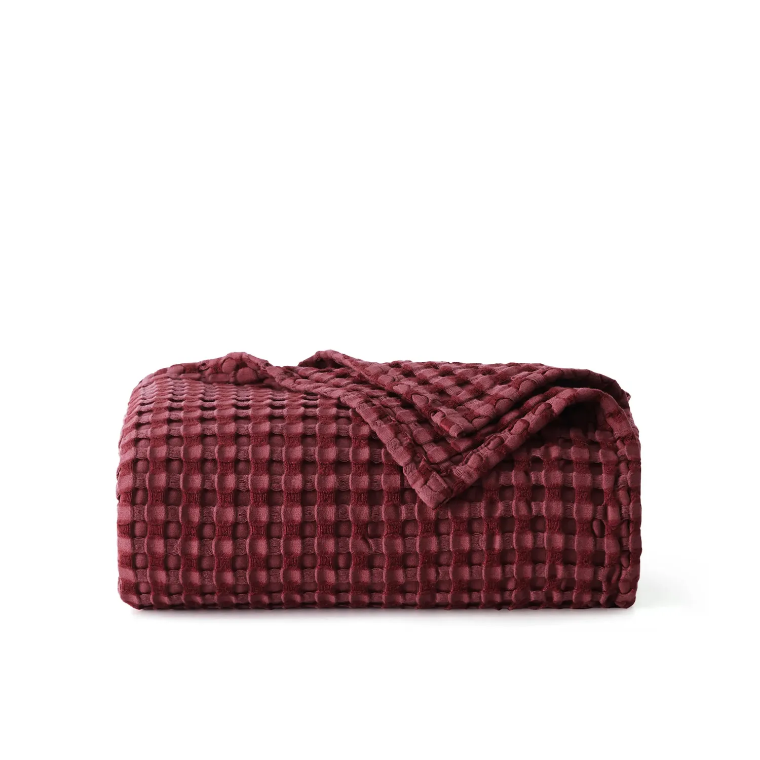 Bedsure PureWoven Waffle coperta in bamboo traspirante