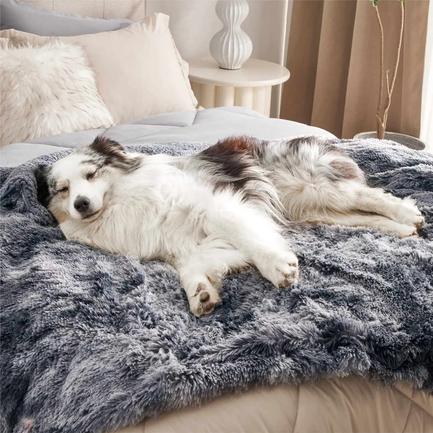 Bedsure Comfy Pet Waterproof Tie-dye Coperta per animali impermeabile