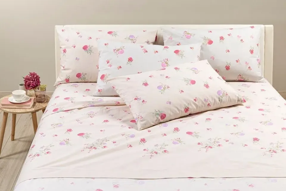 Caleffi Flora Completo Lenzuola Cotone
