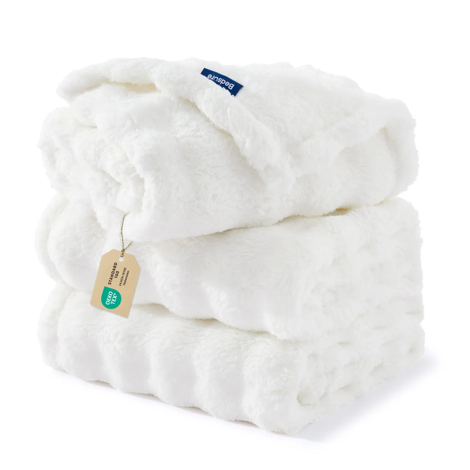 Bedsure Comfy Pet Bubble Fleece coperta animali 3pz