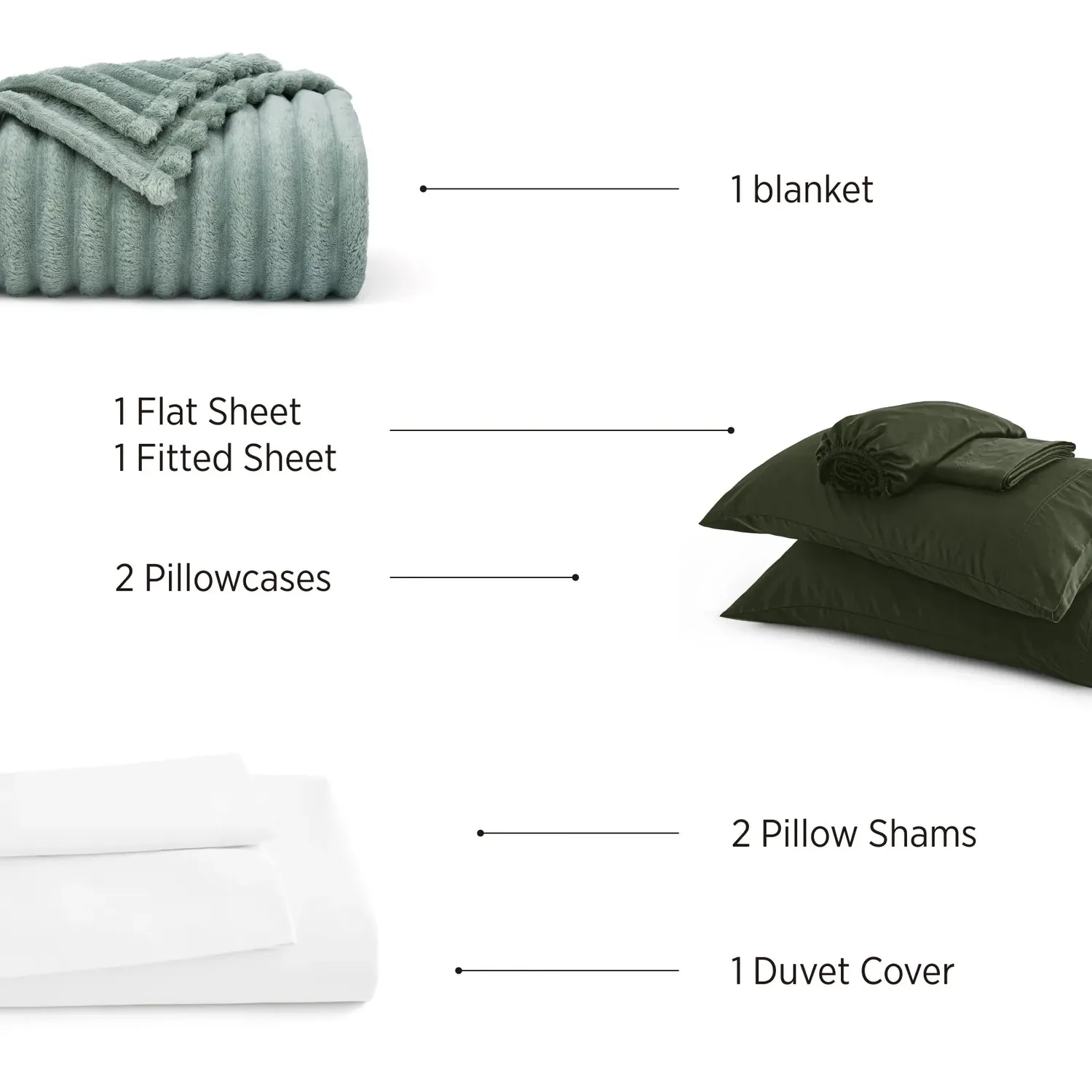 Bedsure PureWoven Rayon Derived From Bamboo Modern Cozy Bundle set letto