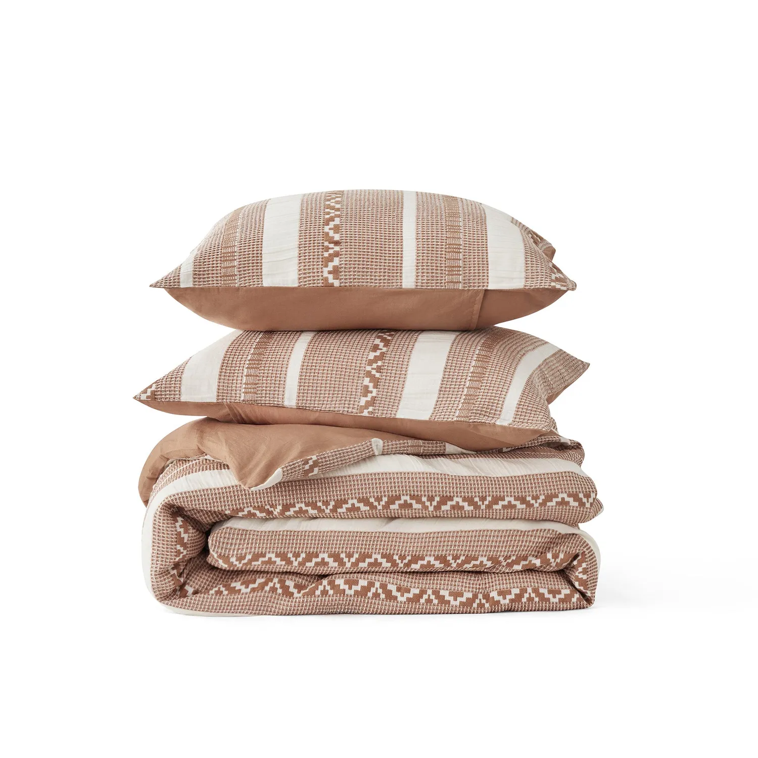 Bedsure PureWoven copripiumino cotone waffle
