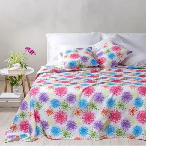 Caleffi Diletto Bloom copriletto matrimoniale in cotone