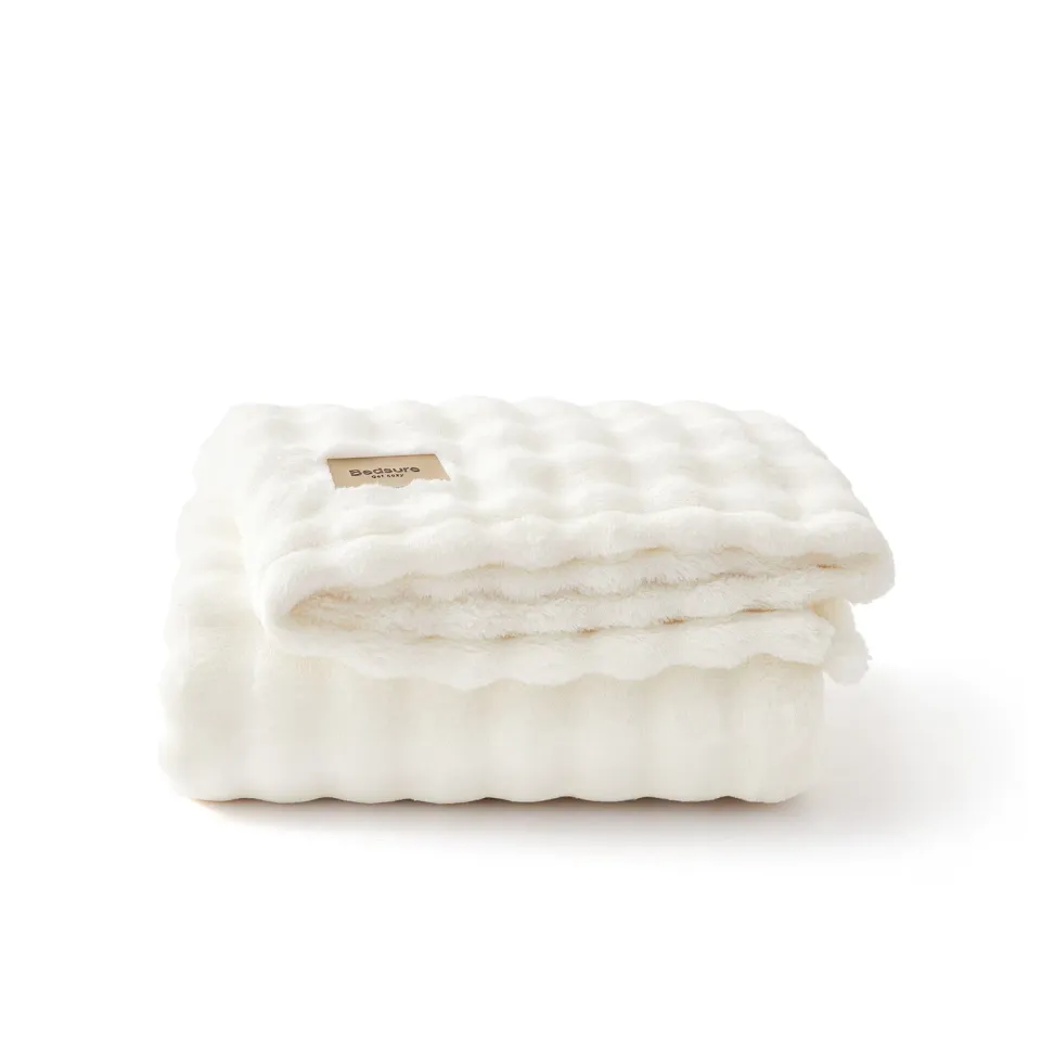 Bedsure Cloud Bubble coperta plaid in pile