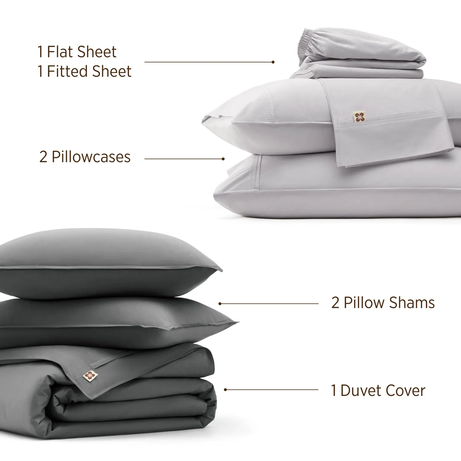 Bedsure Serene Blend Set Letto Bambù-Cotone Fresco