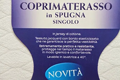 Caleffi Coprimaterasso Spugna Jersey Cotone Matrimoniale elastico