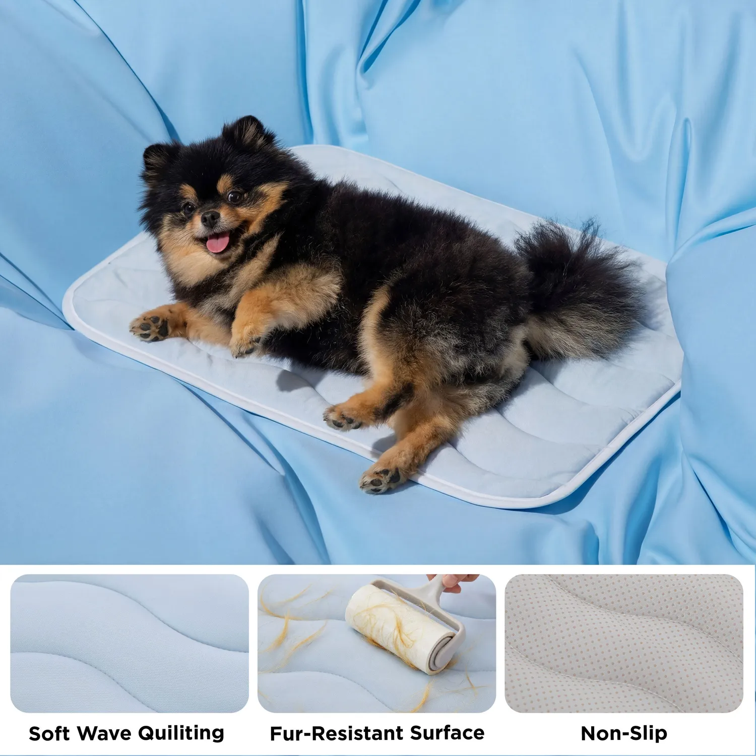 Bedsure Wave Cooling Dog Mat tappetino cane fresco