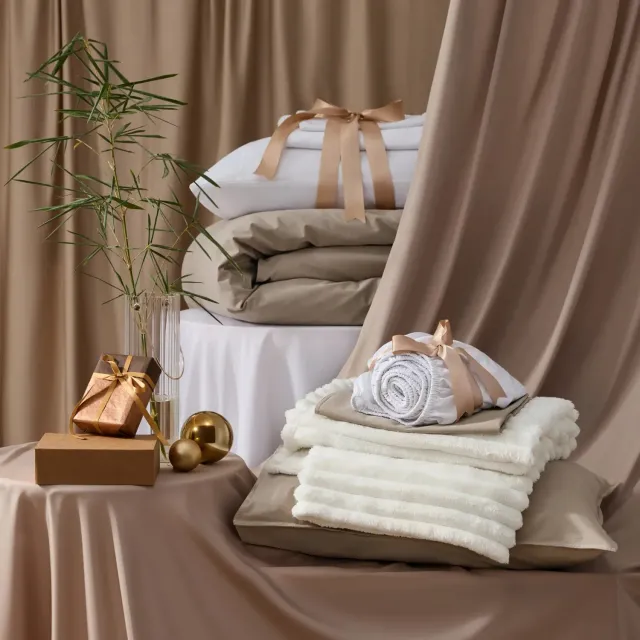 Bedsure Slub Cotton Modern Cozy Bundle biancheria cotone