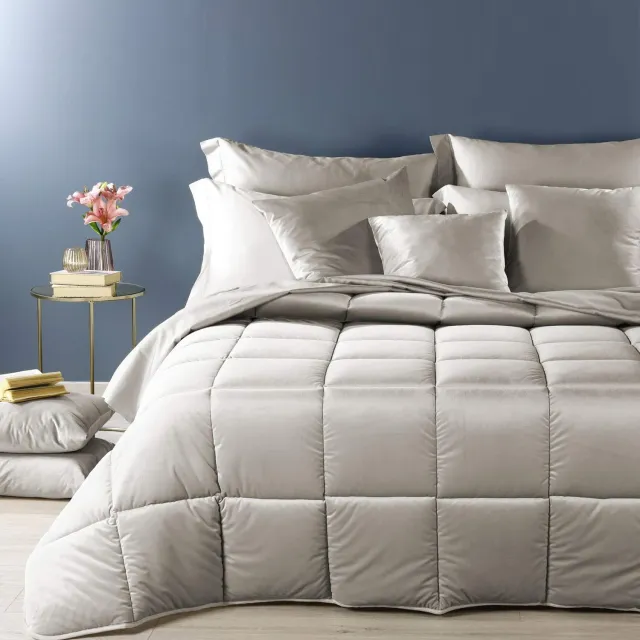 Caleffi Velvet trapunta matrimoniale grigio poliestere