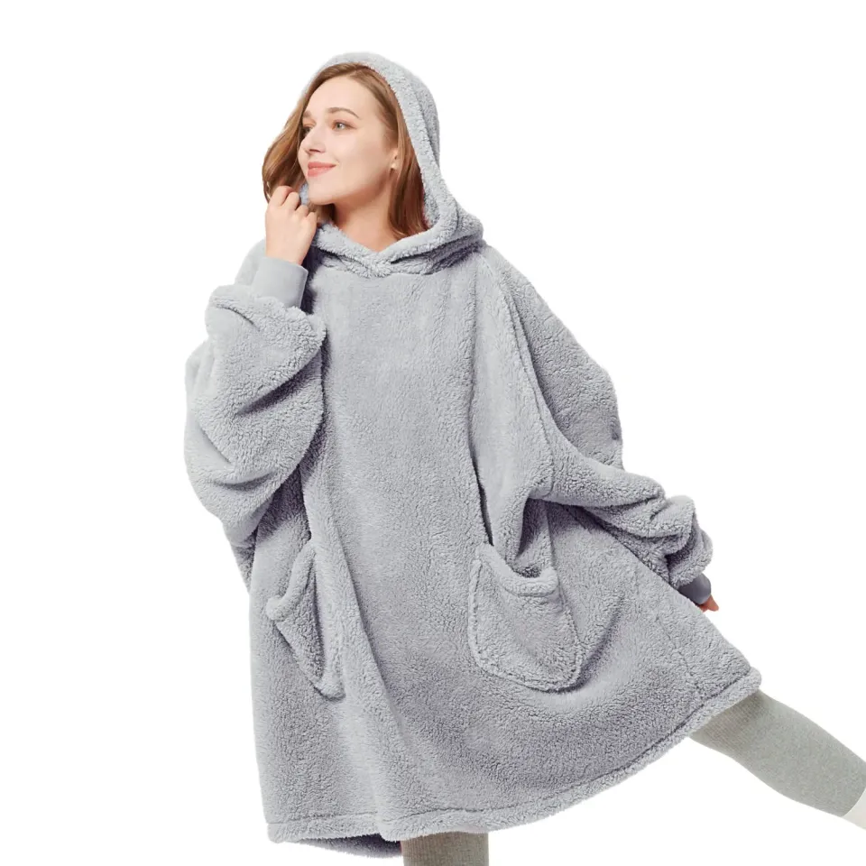 Bedsure Shaggy coperta indossabile in pile sherpa