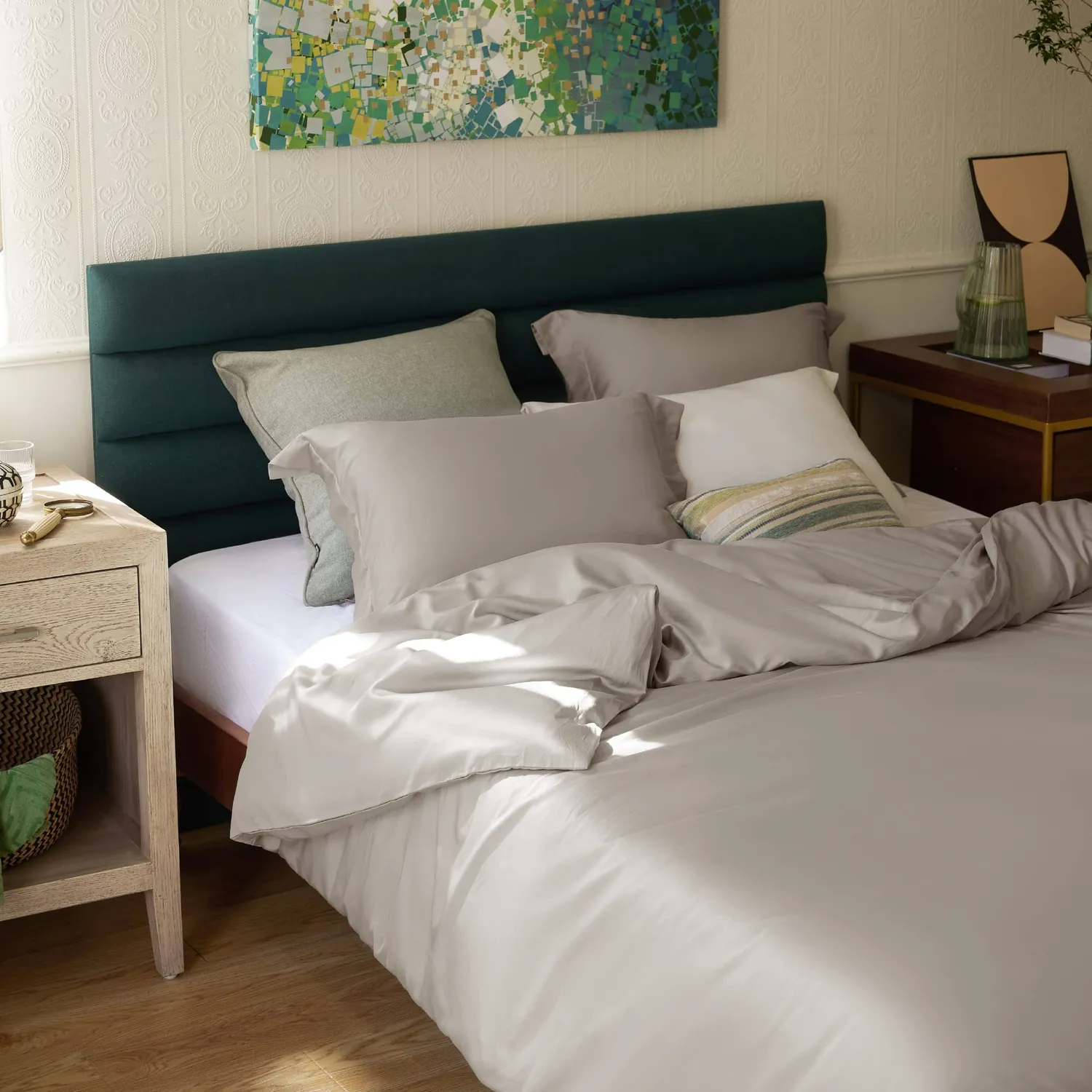Bedsure Lyocell Cotton copripiumino fresco traspirante