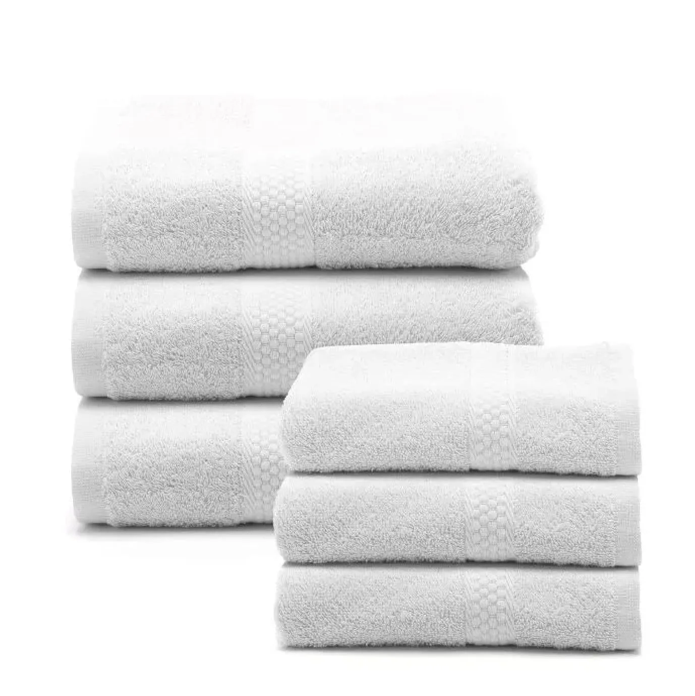Caleffi set asciugamani viso e ospite 6 pezzi cotone