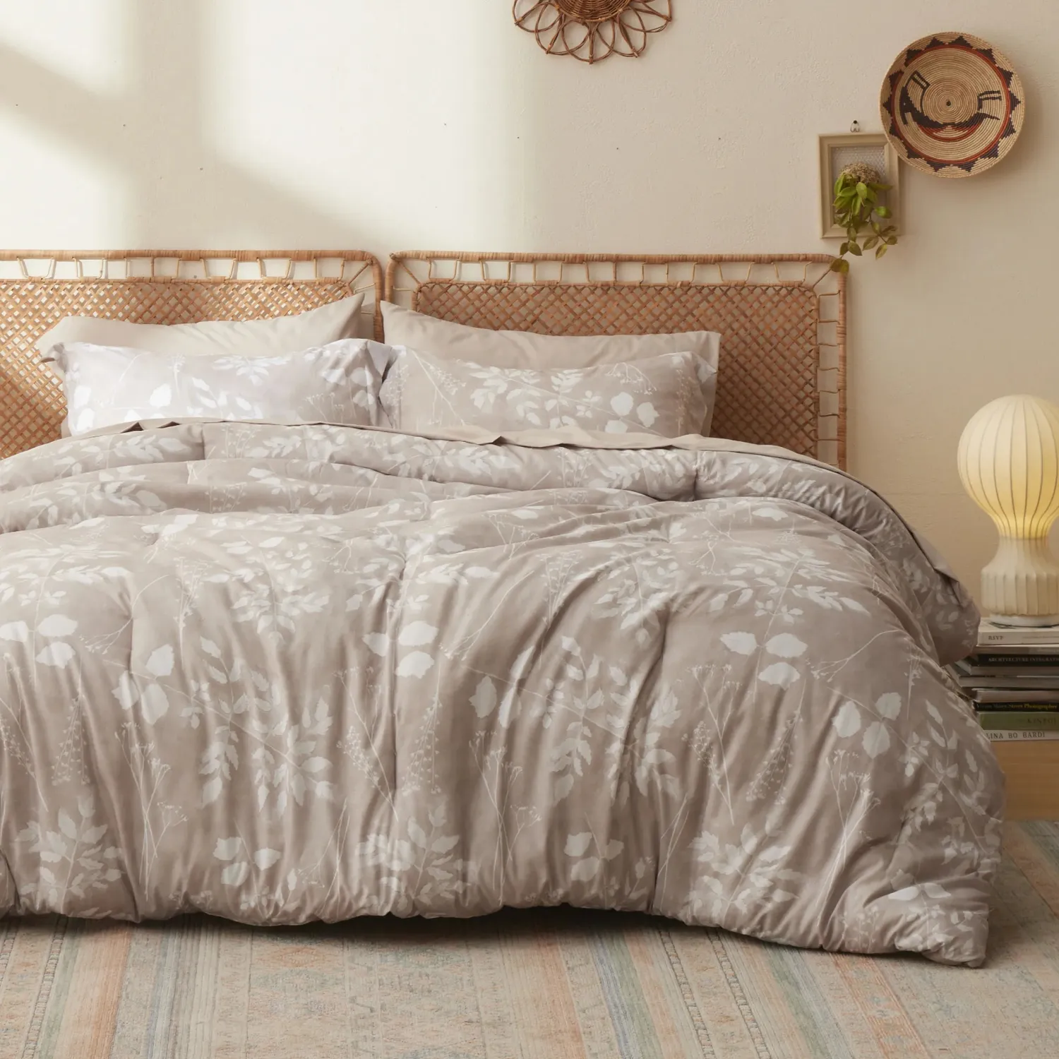 Bedsure Floral set letto trapunta floreale