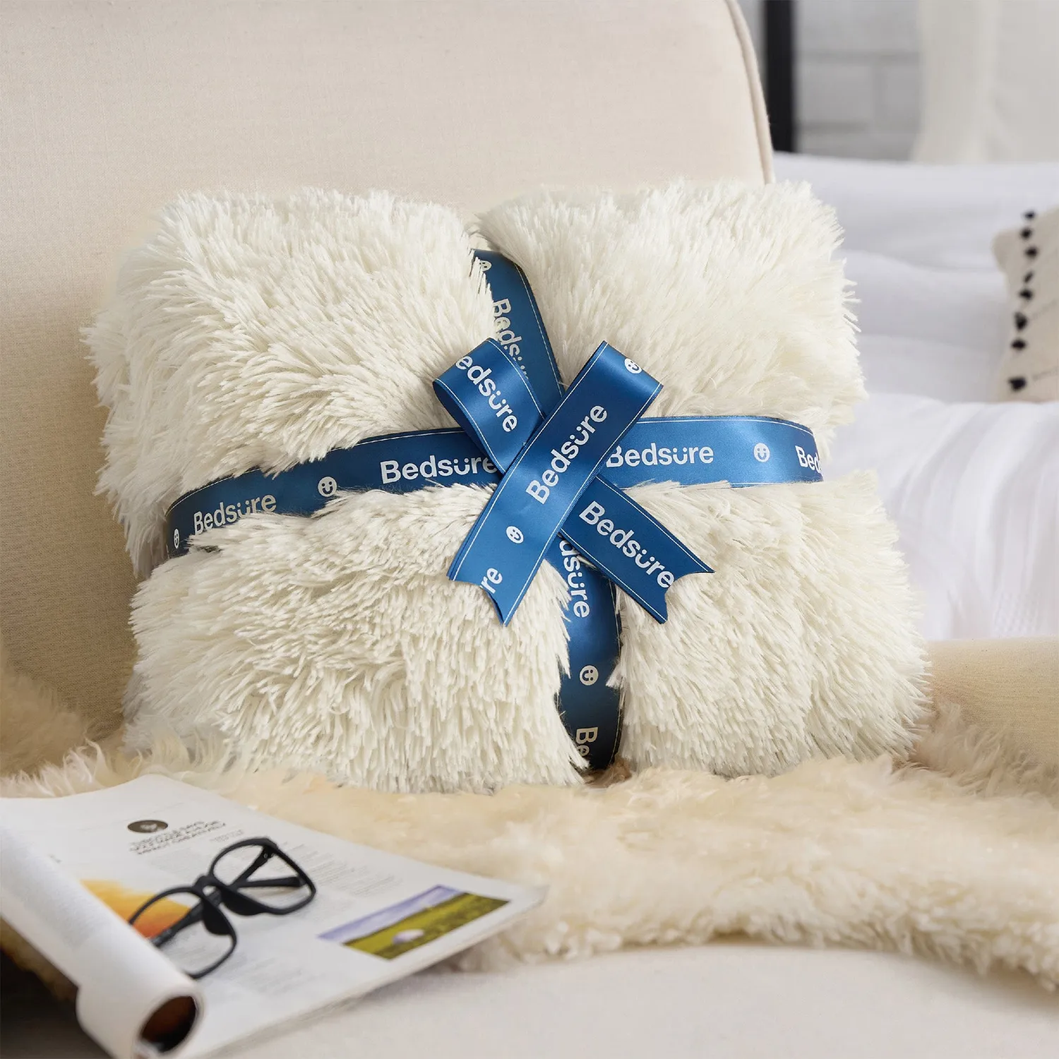 Bedsure Plaid in Pelliccia Sintetica Morbido
