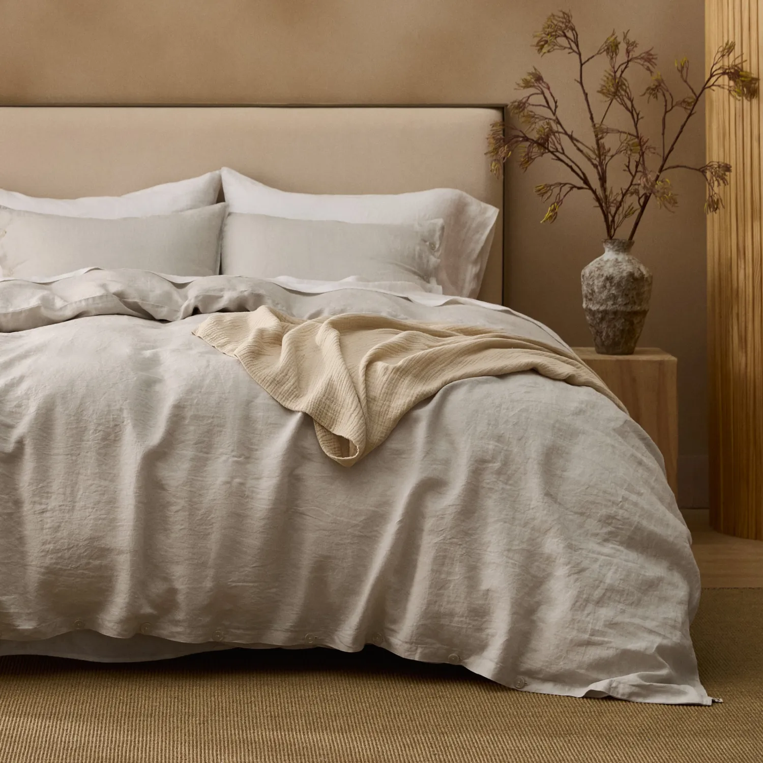 Bedsure PureWoven copripiumino in lino