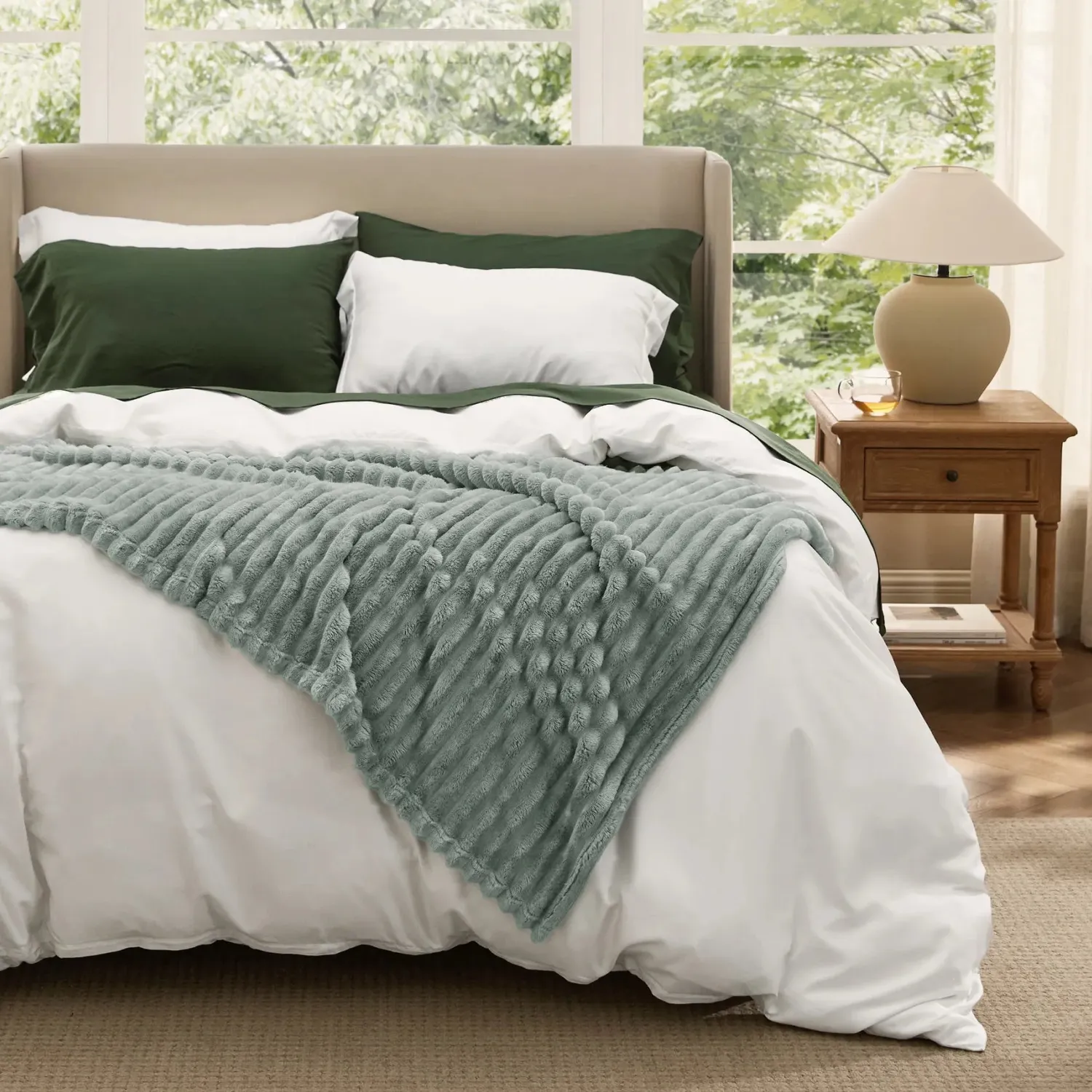 Bedsure PureWoven Rayon Derived From Bamboo Modern Cozy Bundle set letto