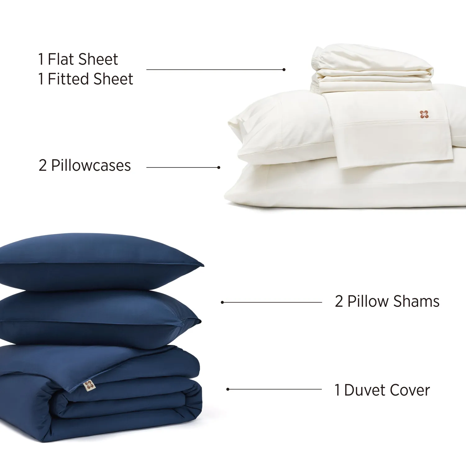 Bedsure BareNights Viscose Derived from Bamboo Series set biancheria bio
