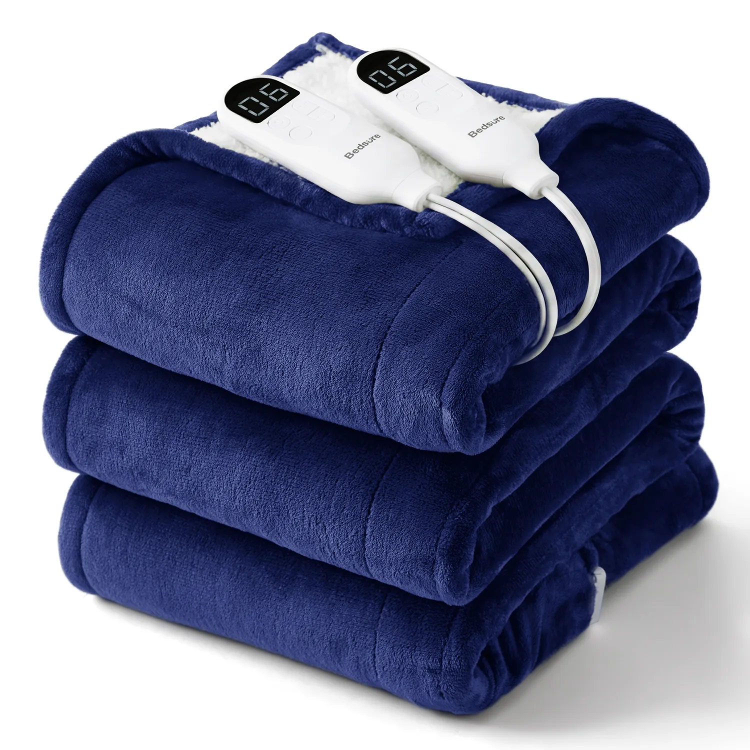 Bedsure Solid Flannel Heated Blanket coperta elettrica