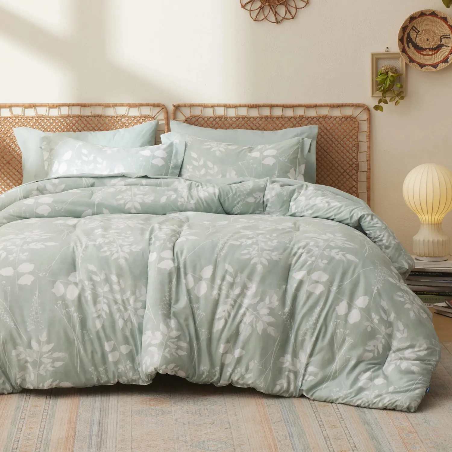 Bedsure Floral set letto trapunta floreale