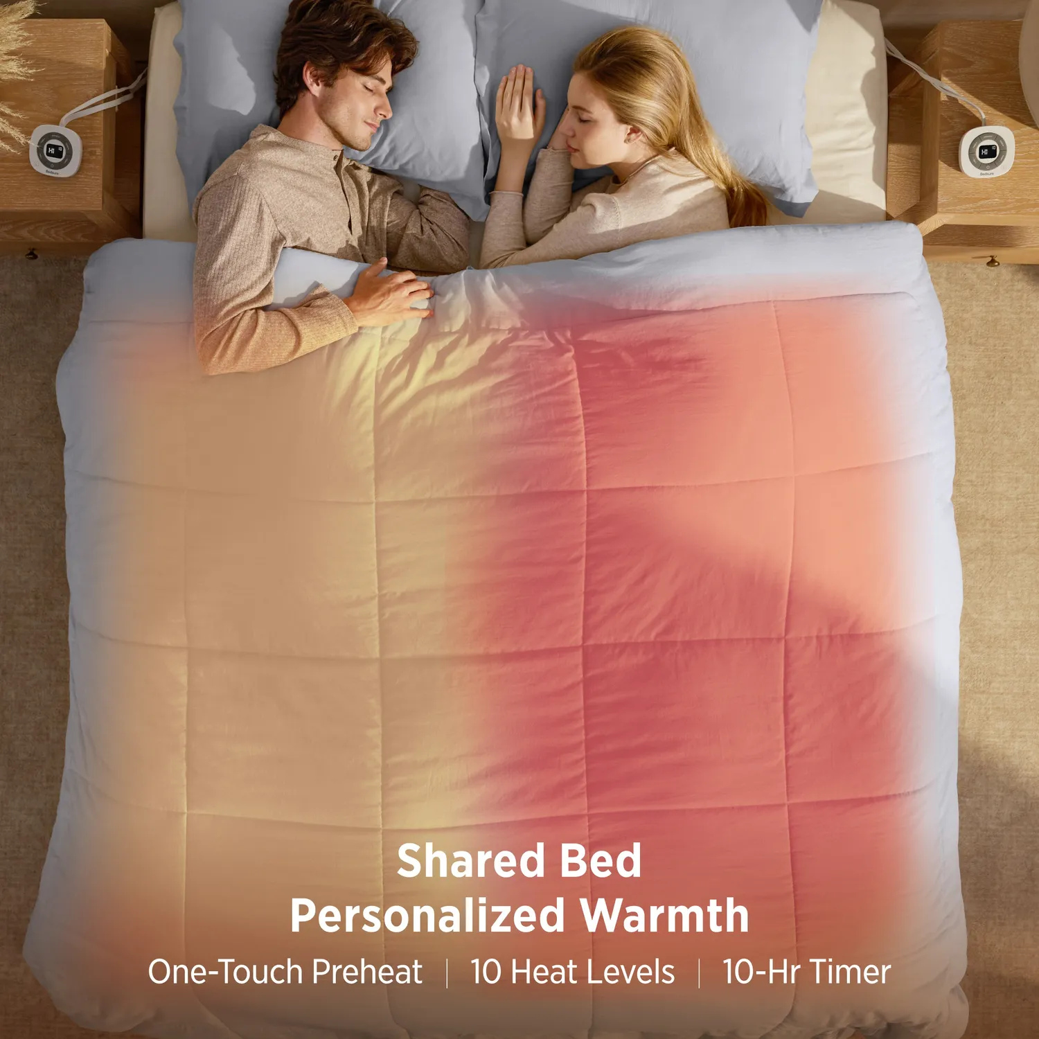 Bedsure HeatX Heated Comforter piumone riscaldato