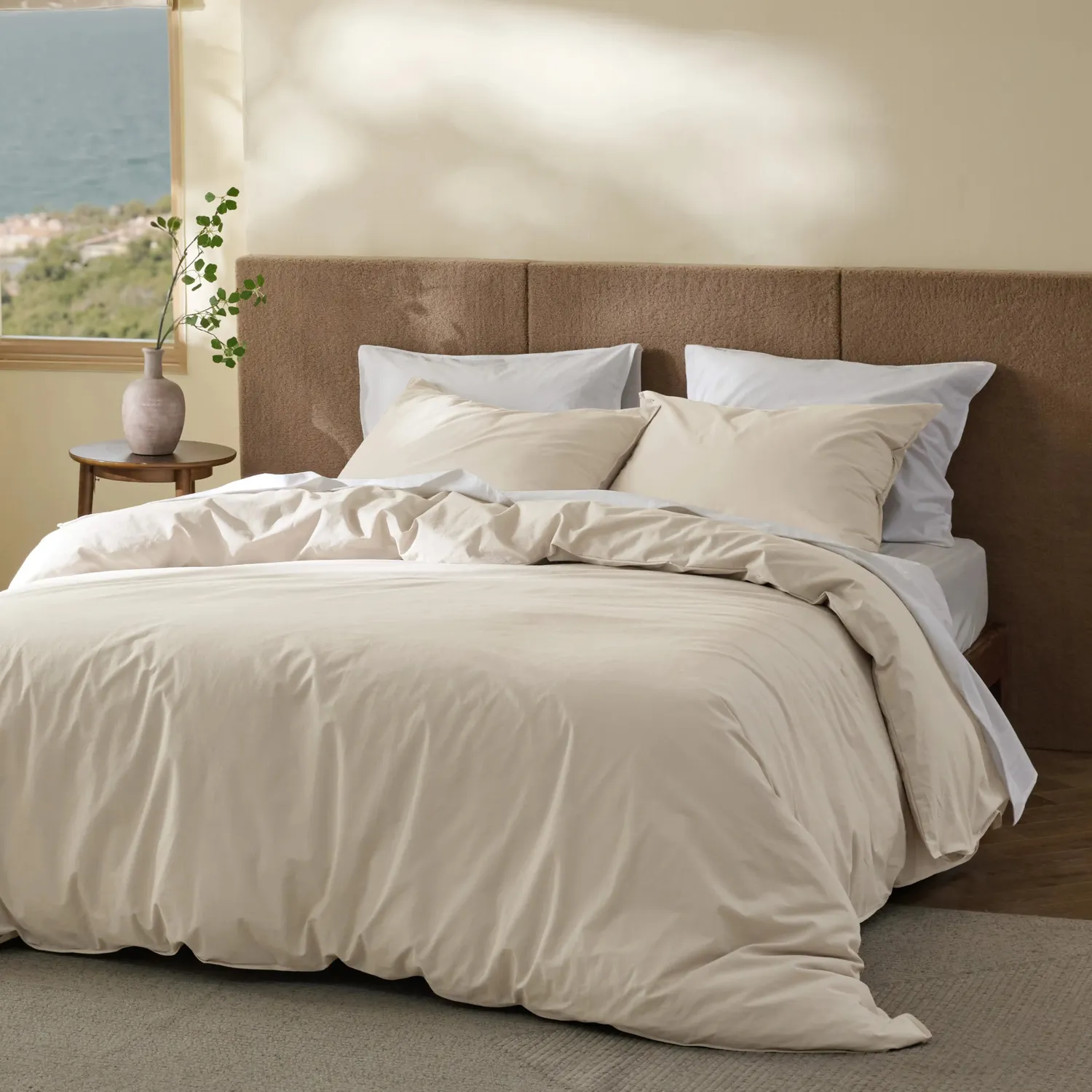 Bedsure Slub Cotton Duvet Cover Set copripiumino cotone