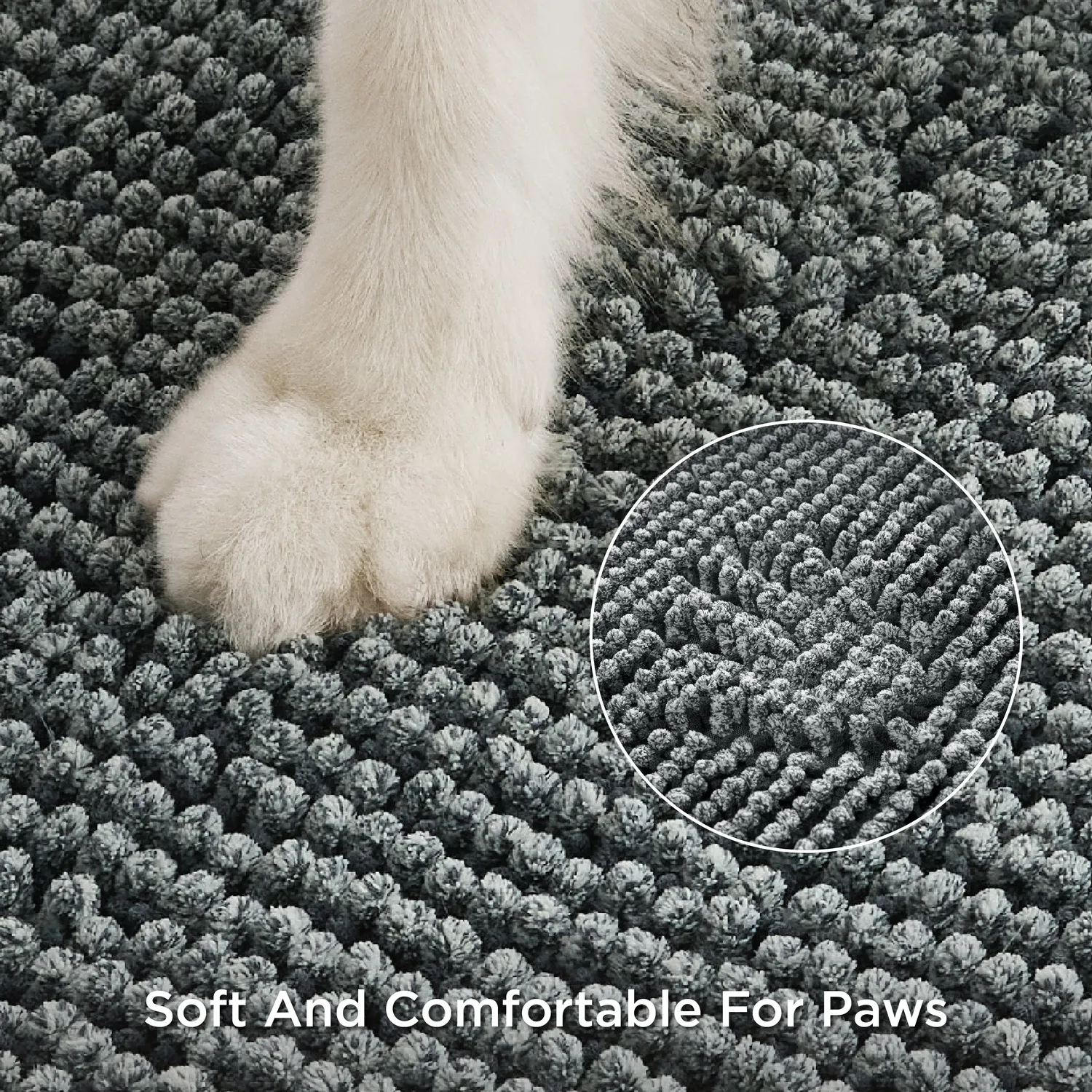 Bedsure Dog Doormat For Muddy Paws tappetino cane