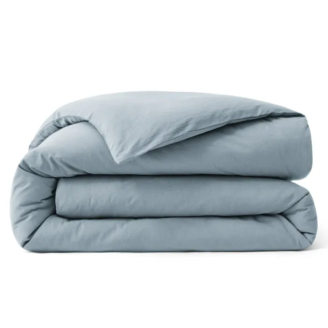 Bedsure Washed Cotton Copripiumino Cotone Lavato