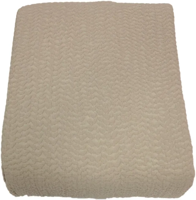 Caleffi Capri 72392 Copriletto Matrimoniale Beige 100% Cotone