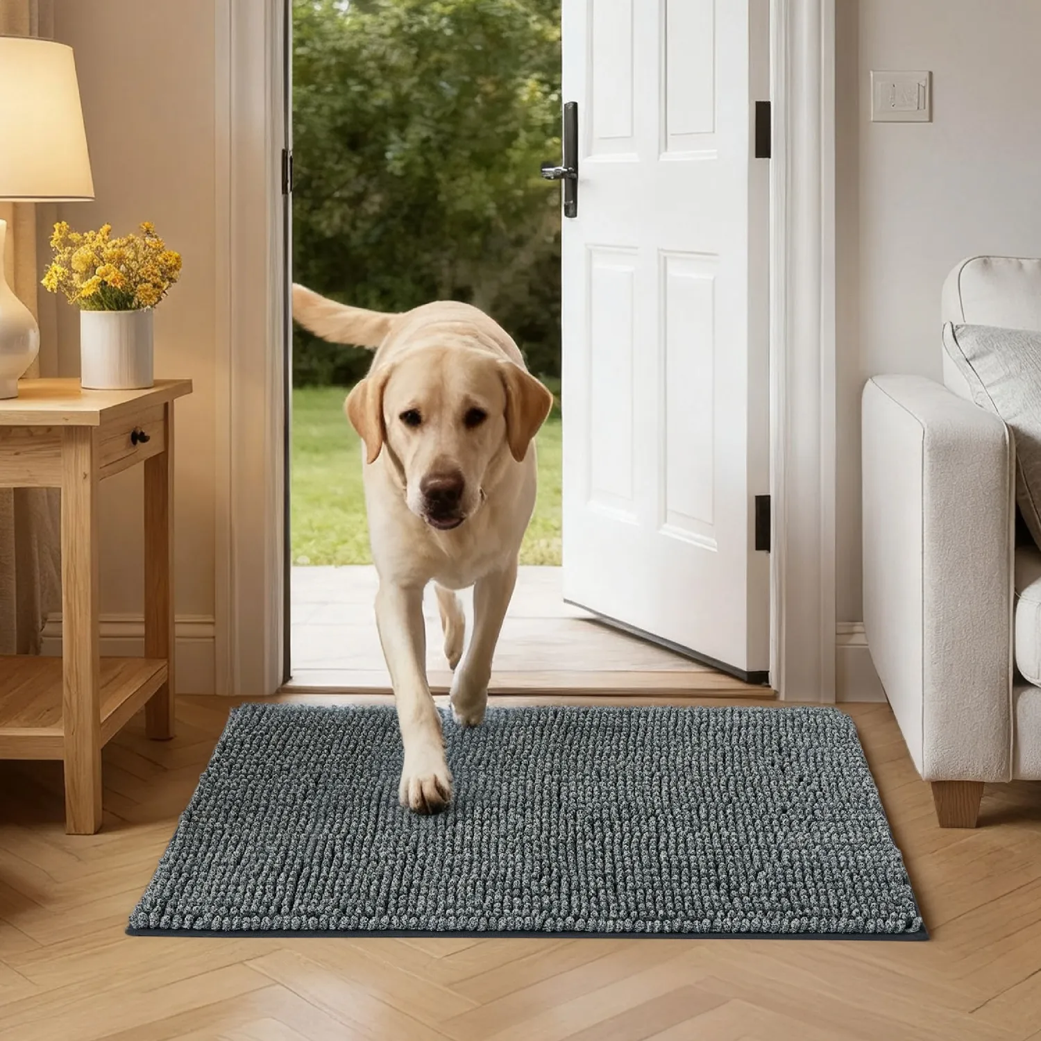Bedsure Dog Doormat For Muddy Paws tappetino cane