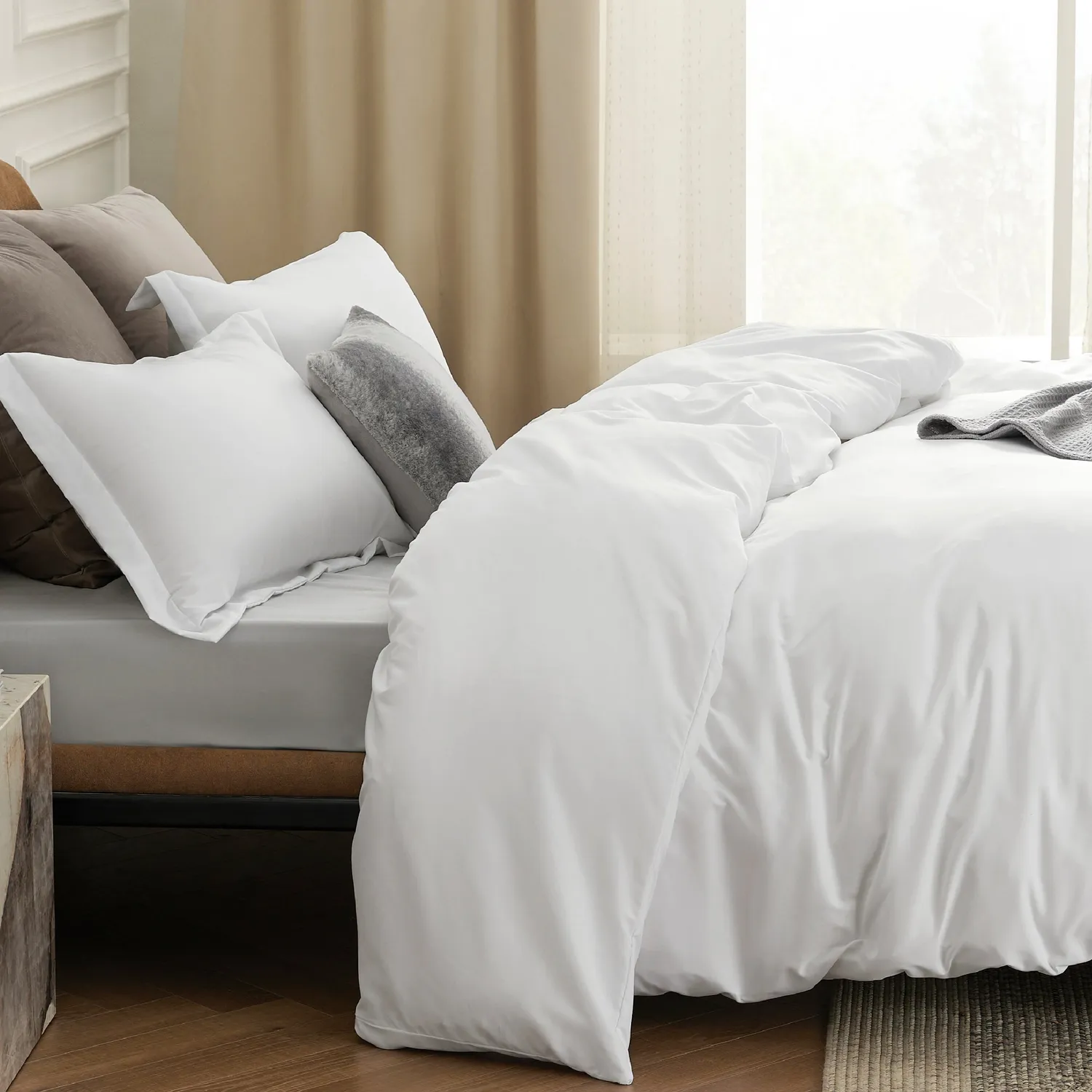 Bedsure Essentials Brushed Microfiber Duvet Cover copripiumino