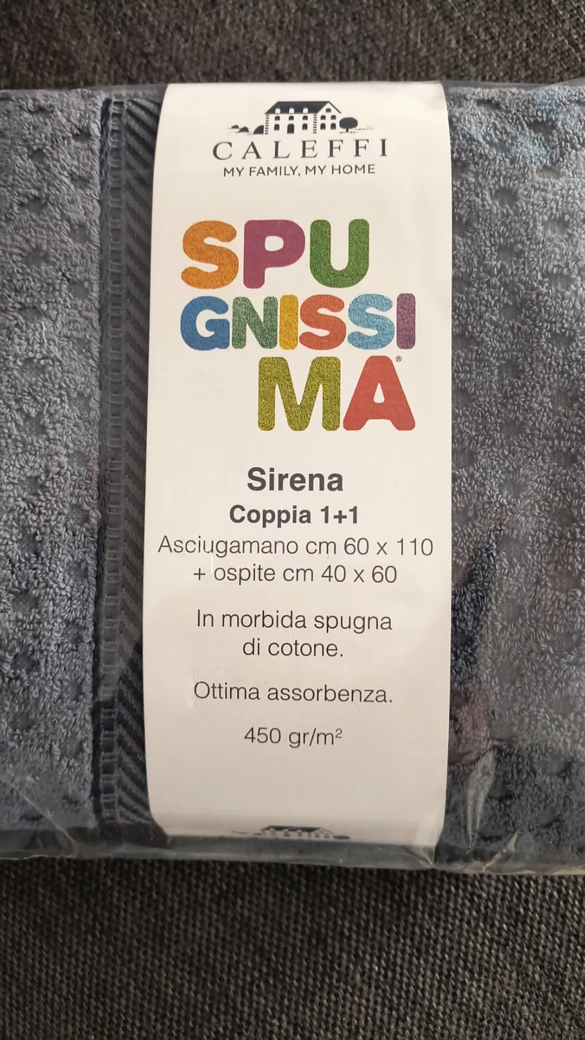 Caleffi Sirena set asciugamani 2 pezzi jacquard