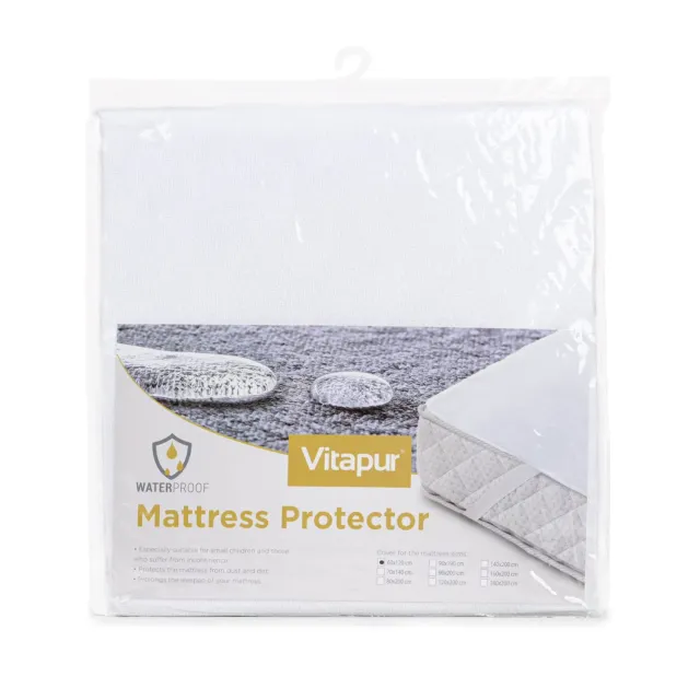 Vitapur Coprimaterasso Impermeabile 70x140 Traspirante Silenzioso