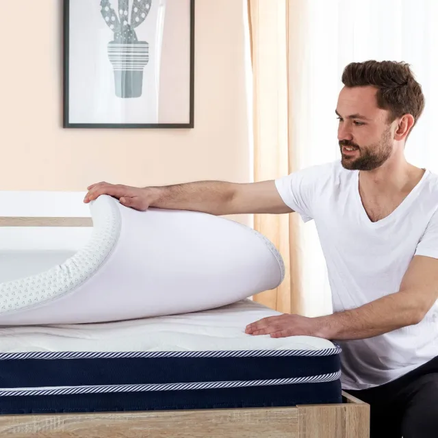 Vitapur MEMOSILVER topper in memory foam